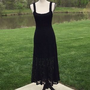 Forever 21 Gown w/Black Overlay Lace